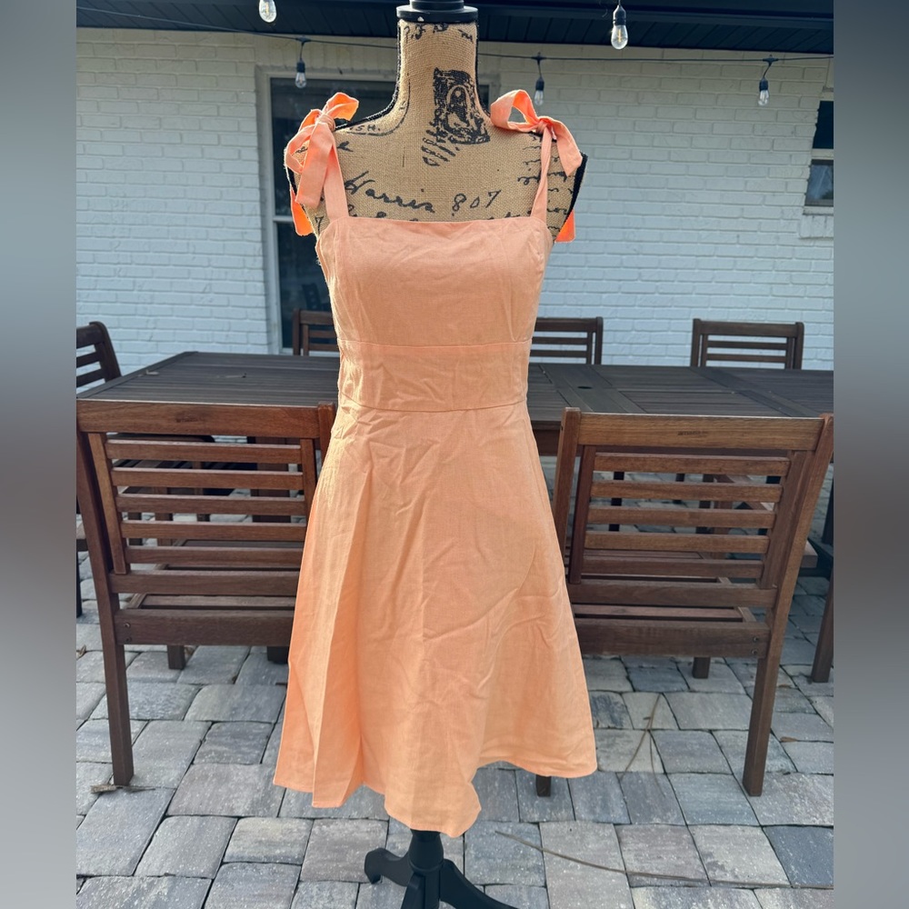 NWT Gianni Bini Linen Pastel Sleeveless Dress Size Large